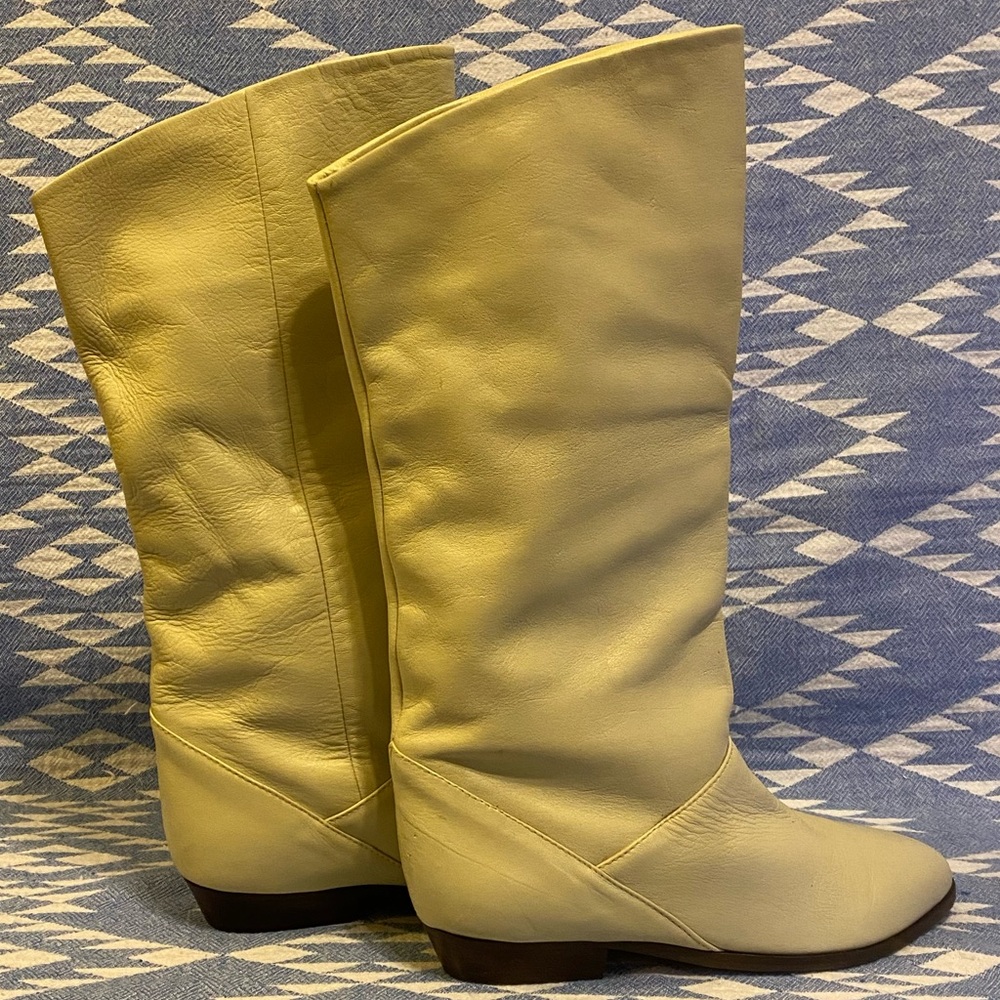 Made In Argentina Leather Below The Knee Boots